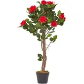 Homescapes KUNSTBAUM Rosenstock rot, 90 cm