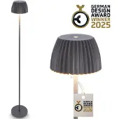 Briloner LED Stehlampe kabellos LED Stehleuchte Standleuchte Akku Wohnzimmer dimmbar