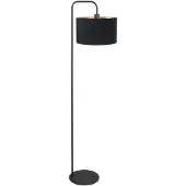 Mexlite Stehleuchte 1-fl. "Stang" 4775ZW (4737ZW+K2131SS) Schwarz+ Schwarz/Gold