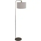 Steinhauer Stehleuchte 1-fl. "Stang" 4803BR (4738BR+K7396RS) Bronze +Grau