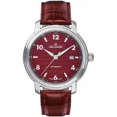 Grovana Armbanduhr Herren St Andrews Fairway Silber Rot 1703.2530