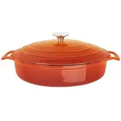 Vogue runde Auflaufform aus Gusseisen, 3,5 l, Orange