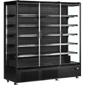 Tefcold Supermarkt-Multideck-Kühlschrank PC1870B 1939l Schwarz RAL9005