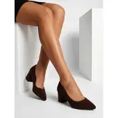 Royal Fashion Damen Pumps aus Eco-Wildleder mit Blockabsatz Abella, Größe 39