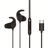 Conceptronic BRENDAN05B USB-C Ergonomisches In-Ear-Headset, Kabelgebunden, Anrufe/Musik, 20 - 20000 Hz, 15 g, Kopfhörer, Schwarz
