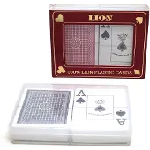 HOT Sports + Toys HOT Poker Spielkarten-Set mit Index 100% Kunststoff -