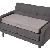 Homescapes SOFA-AUFLAGE grau 100/50/10 cm – Sitzkissen orthopädisch