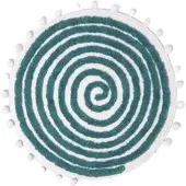 Homescapes BADEMATTE Spiral 60 cm, Baumwolle