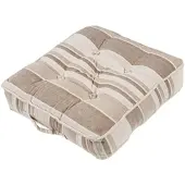Homescapes SITZKISSEN Morocco beige gestreift 40/40/8 cm