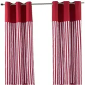 Homescapes ÖSENVORHANG Streifen blickdicht 2er-Set, 137/228 cm