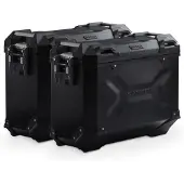 SW-Motech TRAX ADV Alukoffer-System 37/37, TRANSALP SCHWARZ Aluminium schwarz