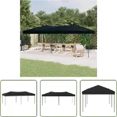 The Living Store Partyzelt Faltbar Schwarz 3x6 m
