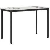 vidaXL Esstisch Weiß 110 x 55 x 75 cm Massives Kiefernholz