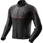 Rebelhorn Swift wasserdichte Motorrad Textiljacke, schwarz/grau/rot, XL