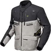 Modeka Atlaz Motorrad-Textiljacke, hellgrau/schwarz, XL