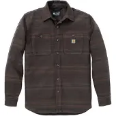 Carhartt Hemd Herren Everett Loose Longsleeve Plaid Shirt Dark Clove-M