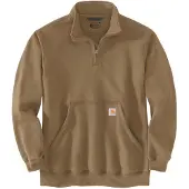 Carhartt - Marquette 1/4-Zip Mock-Neck Sweatshirt - Pullover Gr S braun