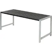 Plus Plankentisch 186x77x72cm schwarz rechteckig