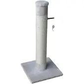 Markenlos Kratzbaum Post, 38 x 38 x 80 cm, Creme