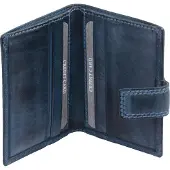 Avanco Kartenetui Kartenmäppchen Leder, blau