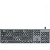 Hama USB-Tastatur CK-400, kabelgebunden, Schwarz, QWERTZ