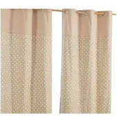 Homescapes ÖSENVORHANG Sterne blickdicht 2er-Set, 137/182 cm