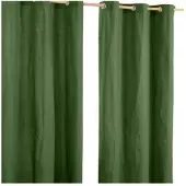 Homescapes ÖSENVORHANG blickdicht 2er-Set, 117/137 cm