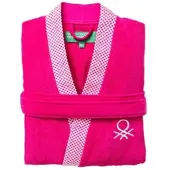 Benetton - Bademantel L/XL 100% Baumwolle 380GSM in Rosa - Onda Marina