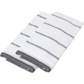 Homescapes KÜCHENHANDTUCH 2er-Set, 100% Baumwolle gestreift