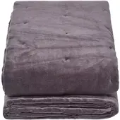 Homescapes SAMT-KUSCHELDECKE 120/150 cm, Baumwolle wattiert