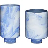 Hubsch Cloud Vaces Blau/weiß (2er Set) | 281202