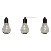 Star Trading 728-98, Leichte Dekorationskette, Schwarz, Transparent, IP44, 6 h, 18 h, Schwarz
