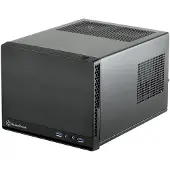 Silverstone SG13, Mini Tower, PC, Schwarz, Mini-DTX, Mini-ITX, Aluminium, Kunststoff, Stahl, 2.5,3.5"