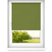 Time4blinds - Verdunklungsrollo ohne Bohren - Waldgrün - Rechts, 1000x2500mm