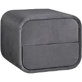 Vente-unique Nachttisch Venalora Grau 45.5 cm