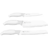 Gräwe Küchenmesser-Set CleanCitchen, 3-teilig, weiß