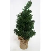 Generisch Künstlicher Nordmanntannenbaum im Jutesack dunkelgrün ca.41 cm hoch