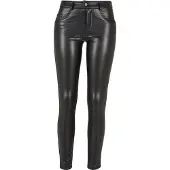 Urban Classics Ladies - Kunstleder Hose schwarz - W28