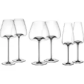 Zieher Gläser-Set "Weingläser Vision 6er Set transparent" Jedes Glas ist ein Unikat und wurde aus kristallinem Glas ohne Zusatz von Blei in traditionellem Verfahren mundgeblasen