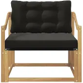 vidaXL Outdoor-Sofagarnitur Massives Akazienholz und Textilene Weiß