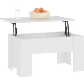 vidaXL Couchtisch Weiß 79x49x41 cm Holzwerkstoff