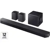 Samsung Q-series HW-Q990H/ZF, 11.1.4 Kanäle, 756 W, Dolby Atmos, Dolby Digital Plus, Dolby TrueHD, Dolby Digital 5.1, Dolby Atmos Music, Kabellos, Schwarz, Titan Black