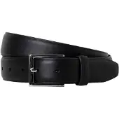 Hackett London für Herren. HM4100066 Feather Edge Gürtel schwarz (34), Lässig, Leder