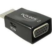 DeLOCK 65902, HDMI A, VGA, Schwarz
