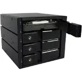 Fantec BP-SA3141, 4x SAS/SATA 6G 3.5" HDD trägerlos in 3x5,25" Backplane Modul (2186)