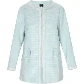 Dreimaster Mantel Mantel Damen Minz-Glitzer