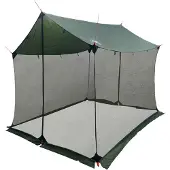 vidaXL Camping-Tarp mit Netzwänden Olivegrün 270 x 210 x 210 cm