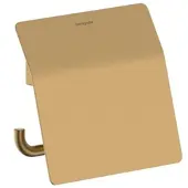 Hansgrohe AddStoris S Toilettenpapierhalter 41783140 mit Deckel, brushed bronze