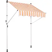 CLP Klemm-Markise Westerly,weiß/gelb 350x120 cm