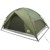 vidaXL Campingzelt mit Regenhaube wasserdicht 4 Personen Olivgrün